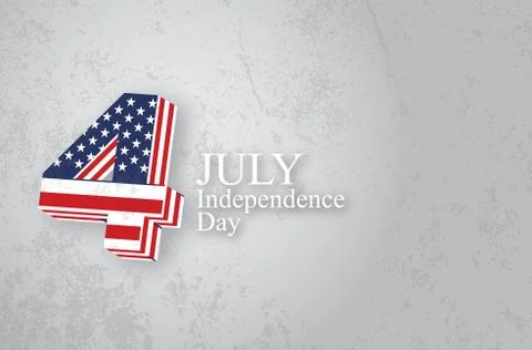 4 july  illustration 库存插图