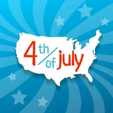 4 july vector illustration Stock Illustration