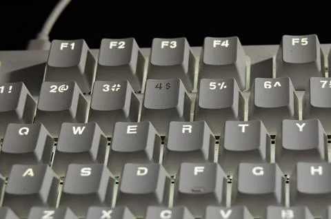 4$ key backlight off Stock Photos