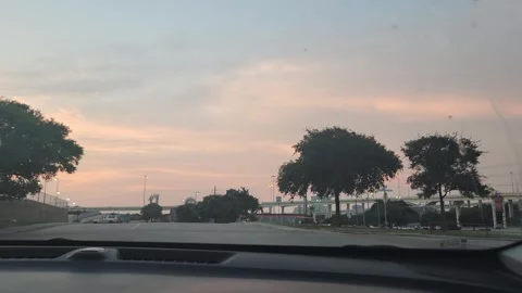 4 May 2024 Austin, Texas - Driving Interstate Night Street Stock Footage 281904689