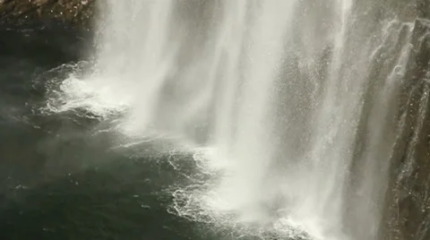 4 MOUNTAIN WATERFALL SLO-MO Stock Footage 28839671