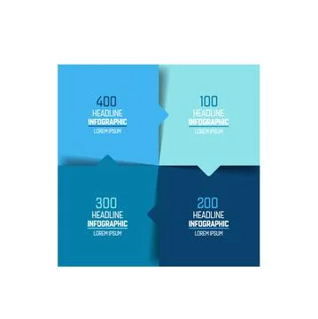 4 part chart, scheme, infographic vector. Stock Illustration