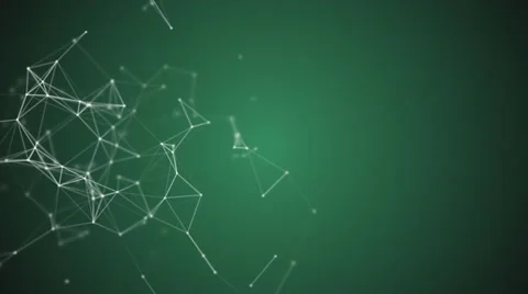 4 Plexus Forms on a Pale Light Green Background Stock Footage 57505922