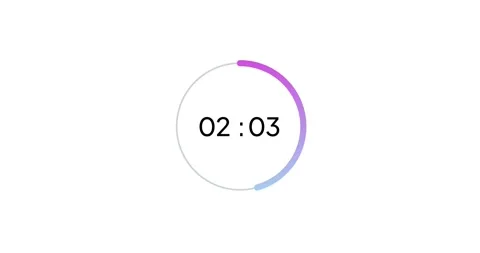4 seconds digital timer countdown animat... | Stock Video | Pond5
