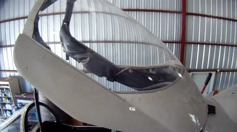 A-4 Skyhawk In Hangar 動画素材 20638407