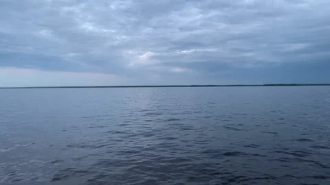 4 small waves on the lake and flying insects Stockbeeldmateriaal 170612189