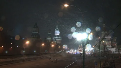 4 Spasskaya Tower Stock Footage 101662259