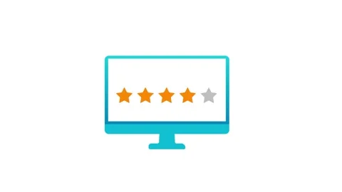 4 Star Rating Customer Feedback Stock Footage 257156707
