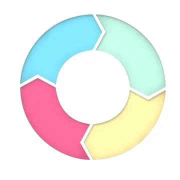 4 steps diagram for presentation background Stock Illustration