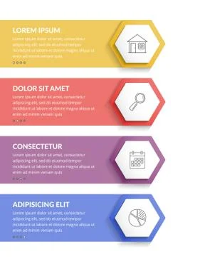 4 Steps Infographics Stock Illustration
