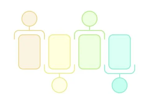 4 steps infographics template for presentation. Vector illustration. 스톡 일러스트