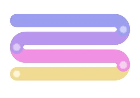 4 steps infographics template for presentation. Vector illustration. Illustrazione stock