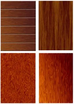 4 texture of wood Stock Illustration
