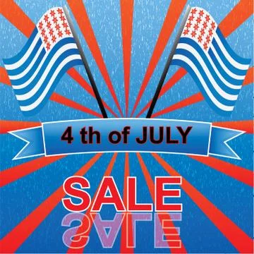 4 th of july Stock Illustration