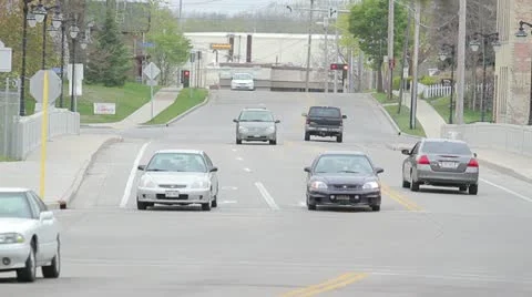 4-way Stop Traffic Video stock 11158921