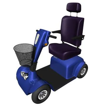 4 wheels wheelchair handicap scotter 3D Model