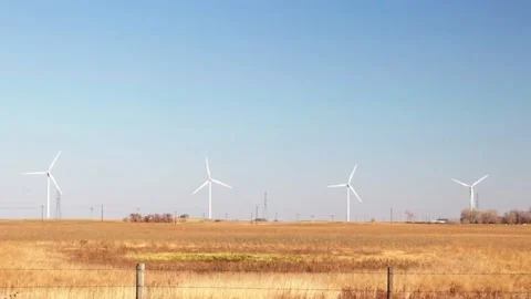 4 windmills Video stock 206223028
