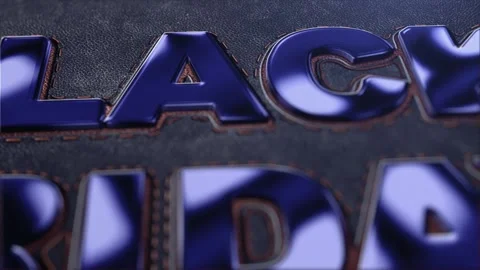 40 Animation Text Blue Lux Effect Black Friday v3 Stock-Footage 134476464