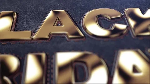 40 Animation Text Gold Lux Effect Black Friday v1 Stock-Footage 134476599