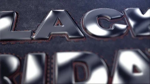 40 Animation Text Silver Lux Effect Black Friday v2 Stock Footage 134476870
