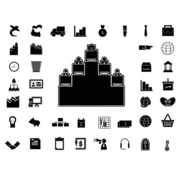 40 business icon Stock Illustration