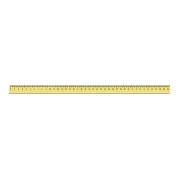 40 cm plastic ruler icon, realistic style Ilustração Stock
