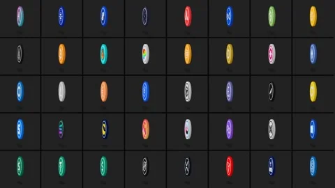 40 Cryptocurrencies for After Effects Stock After Effects