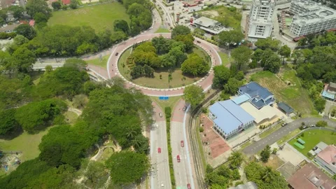 40 degree Roundabout Stock Footage 155528237