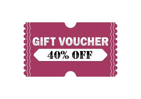 40% Off Discount Code Stock-Illustration