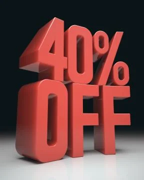40% Off Stock Illustration
