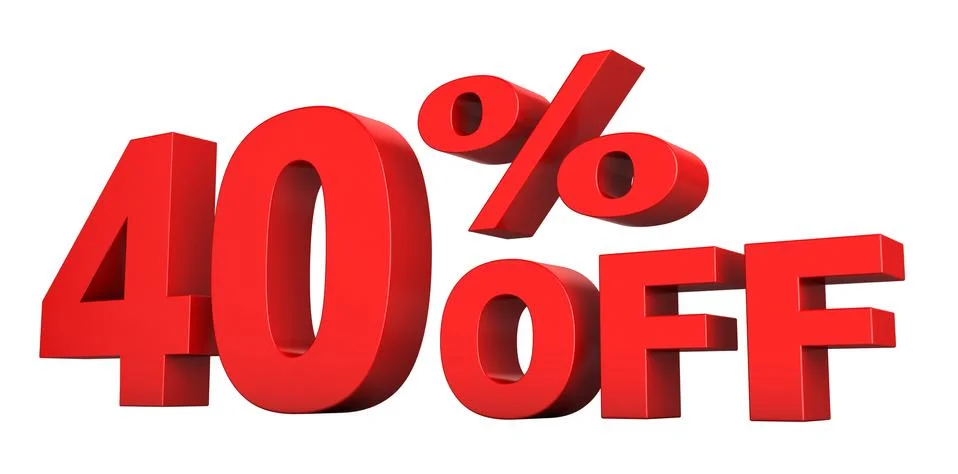 40 Percent Off Stock Illustration