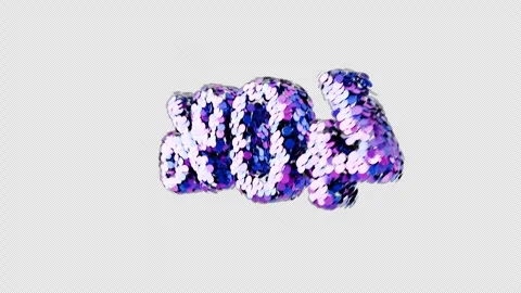 40 percent jumping in sequin pattern Stock Footage 320290673