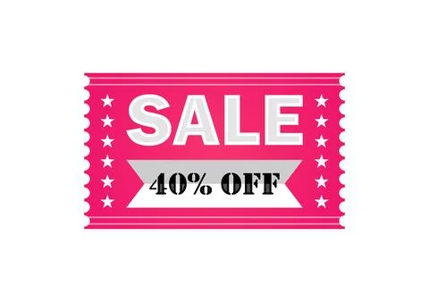 40% Off Promotion Stock-Illustration