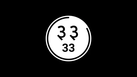 40-sec white countdown displaying Devanagari and Western Arabic on black bg Stock Footage 286758874