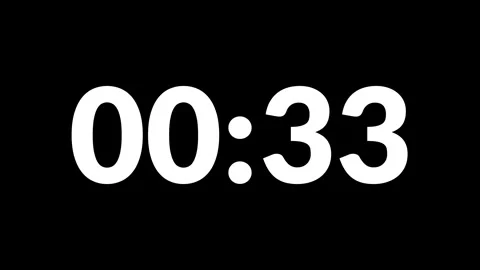 40 Second count clock time video animation vector design. Stock Footage 306814075