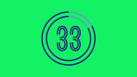 40-Second Double Ring Countdown with Out... | Stock Video | Pond5