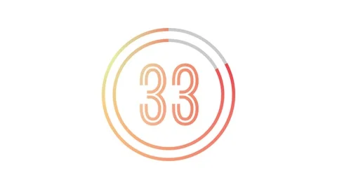 40-Second Double Ring Countdown with Out... | Stock Video | Pond5