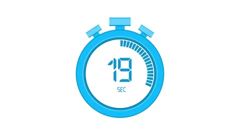 The 40 second, stopwatch icon. Stopwatch icon in flat style, timer on on color Stockbeeldmateriaal 151559920