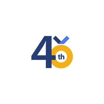 40 th Anniversary Celebration Vector Template Design Illustration Stock Illustration