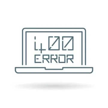 400 bad request error icon 스톡 일러스트