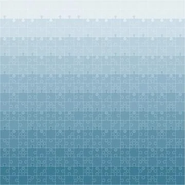 400 Blue Puzzles. Vector Illustration. Stock Illustration