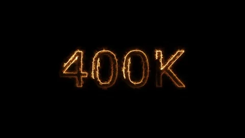 400k Neon Text Animation on Black Background. thank you social network subs.. Stock Footage 310075528