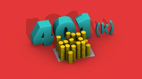 401k Animation with Saving from Paycheck Loop Stock Footage 115847463