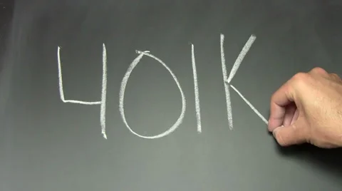 401K on chalkboard - HD Stock-Footage 5299240