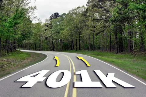 401K Highway. Stock Photos
