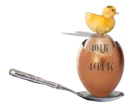 401K Nest Egg. Stock Photos