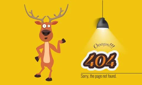 404 connection error with Christmas concept. Vector Stock Illustration