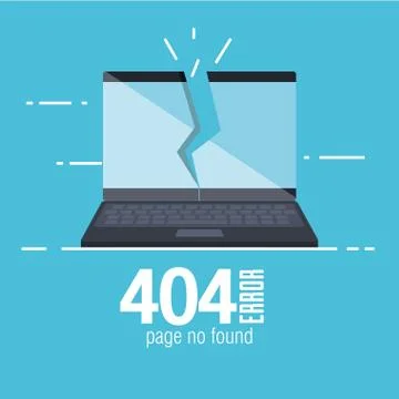 404 connection error icons 库存插图