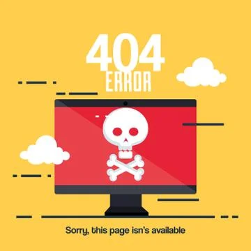 404 connection error icons 库存插图