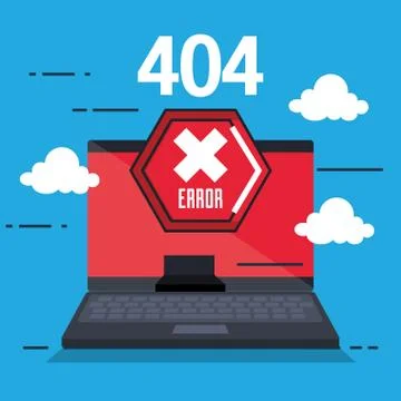404 connection error icons Illustrazione stock